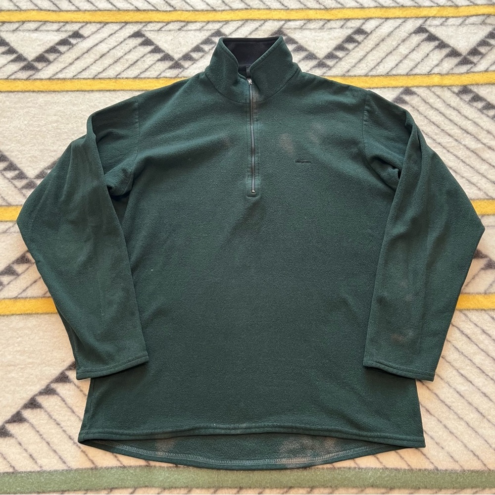 Vintage Patagonia Capilene 1/4 zip Fleece Shirt Made in USA